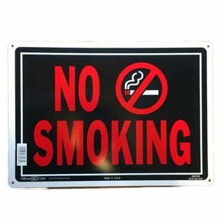 ブリキサインボード 「No Smoking」 禁煙(店舗用品)