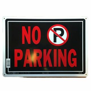 ブリキサインボード 「No Parking」 駐車禁止(店舗用品)