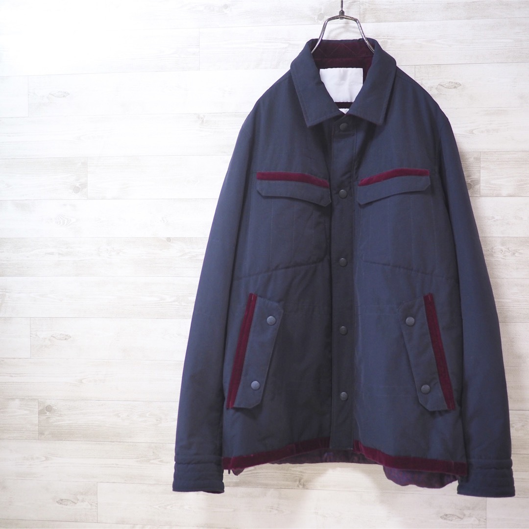 W.M. 13AW Quilted Shirt Blouson-Navy/2 | フリマアプリ ラクマ