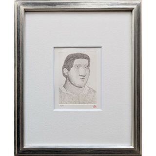 【額付】有元利夫「雲の誕生No.19」【遺族印】【送料無料】(版画)