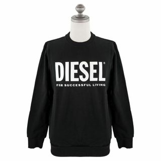 ディーゼル(DIESEL)のトレーナー DIESEL ディーゼル 00SWFH 0BAWT S-GIR-DIVISION-LOGO メンズ スウェット 長袖 900 BLACK ブラック サイズM(スウェット)