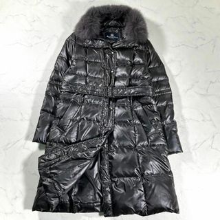 アクアスキュータム(AQUA SCUTUM)の【極美品】Aquascutum アクアスキュータム　ファーロングダウンコート(ダウンジャケット)