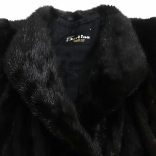 美品▽Partia パルティーナ SAGA MINK サガミンク 本毛皮コート ダーク