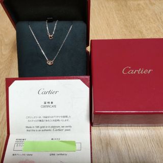 カルティエ(Cartier)のゴン太郎様専用★カルティエ★Cハートネックレスダイヤ 保証書 ピンクゴールド(ネックレス)