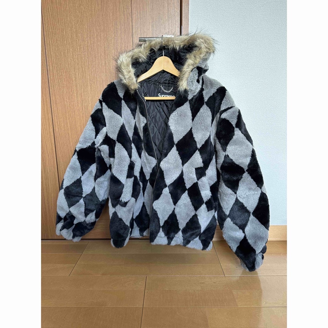 Supreme(シュプリーム)の【L】Supreme Diamond Faux Fur Jacket メンズのジャケット/アウター(その他)の商品写真