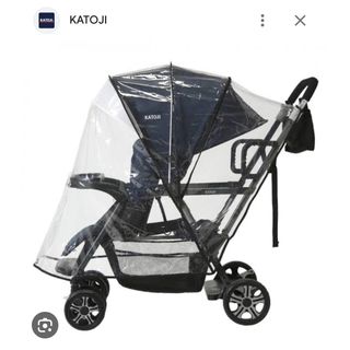 カトージ(KATOJI)の2人でゴー　レインカバー(ベビーカー用アクセサリー)