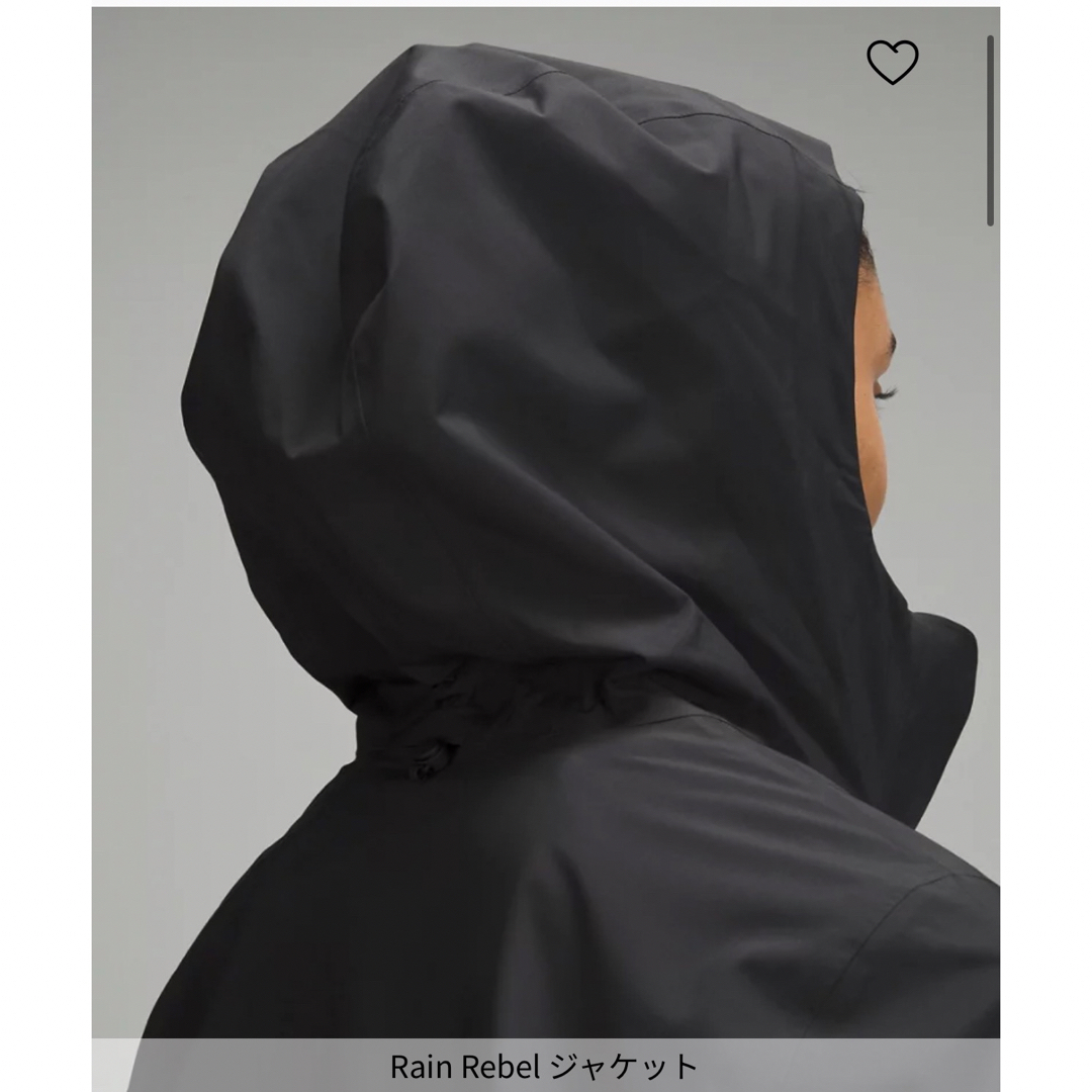 ☆ルルレモン Rain Rebel Jacket サイズ12 カラー黒