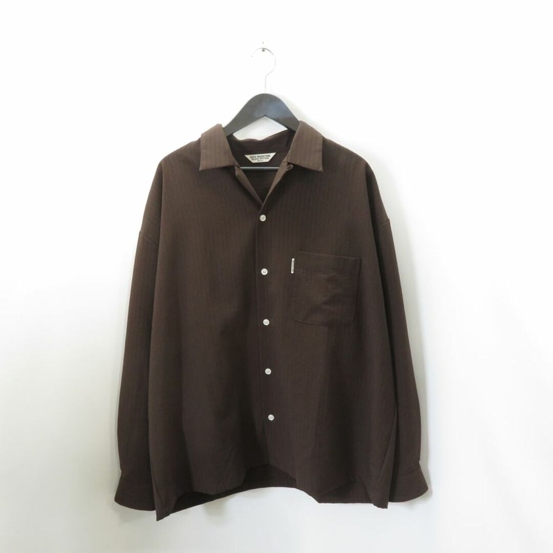 採寸COOTIE 23ss T/W Sucker Open Collar L/S Shirt SIZE-M