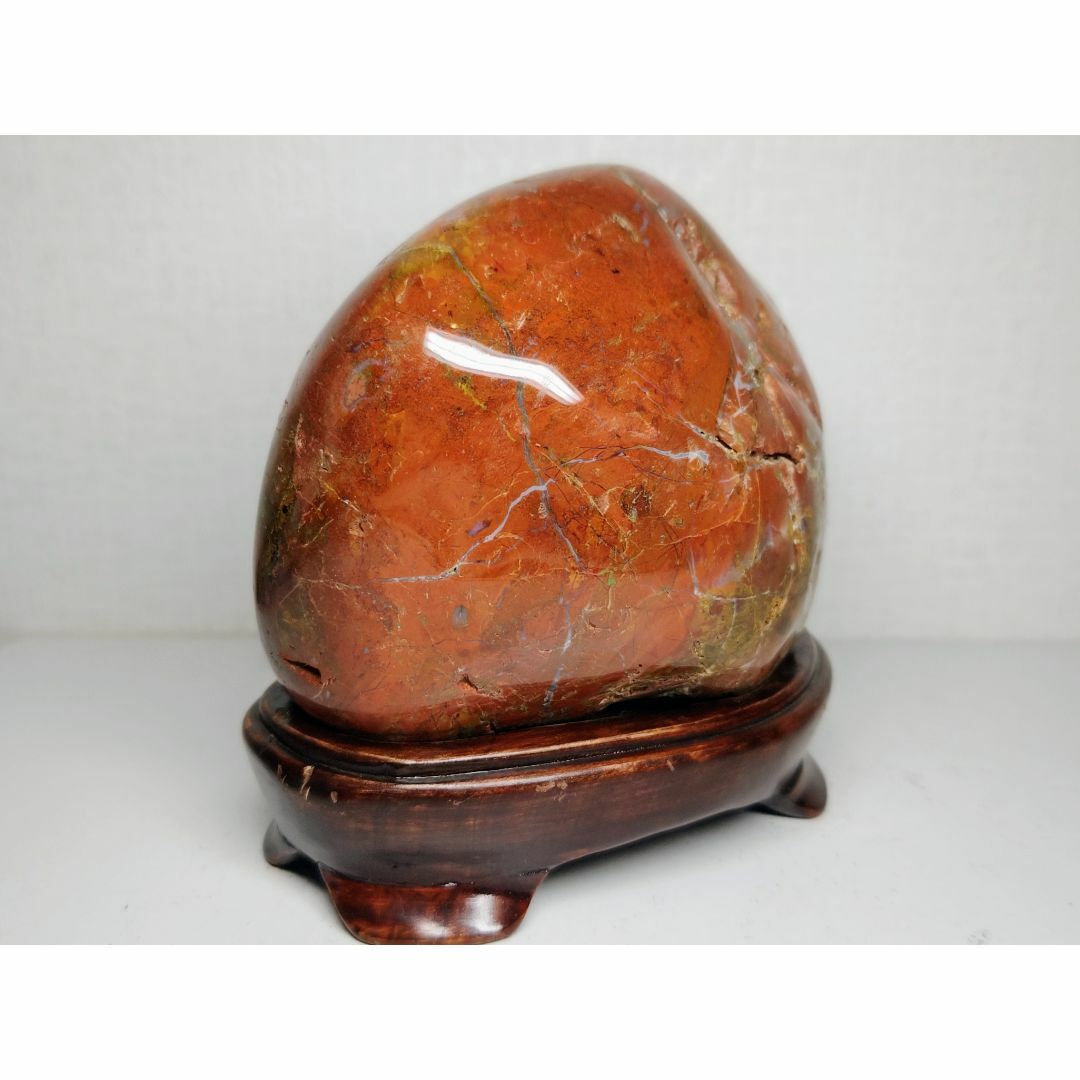 赤玉石 2.1kg ジャスパー 碧玉 赤石 鑑賞石 原石 自然石 誕生石 水石