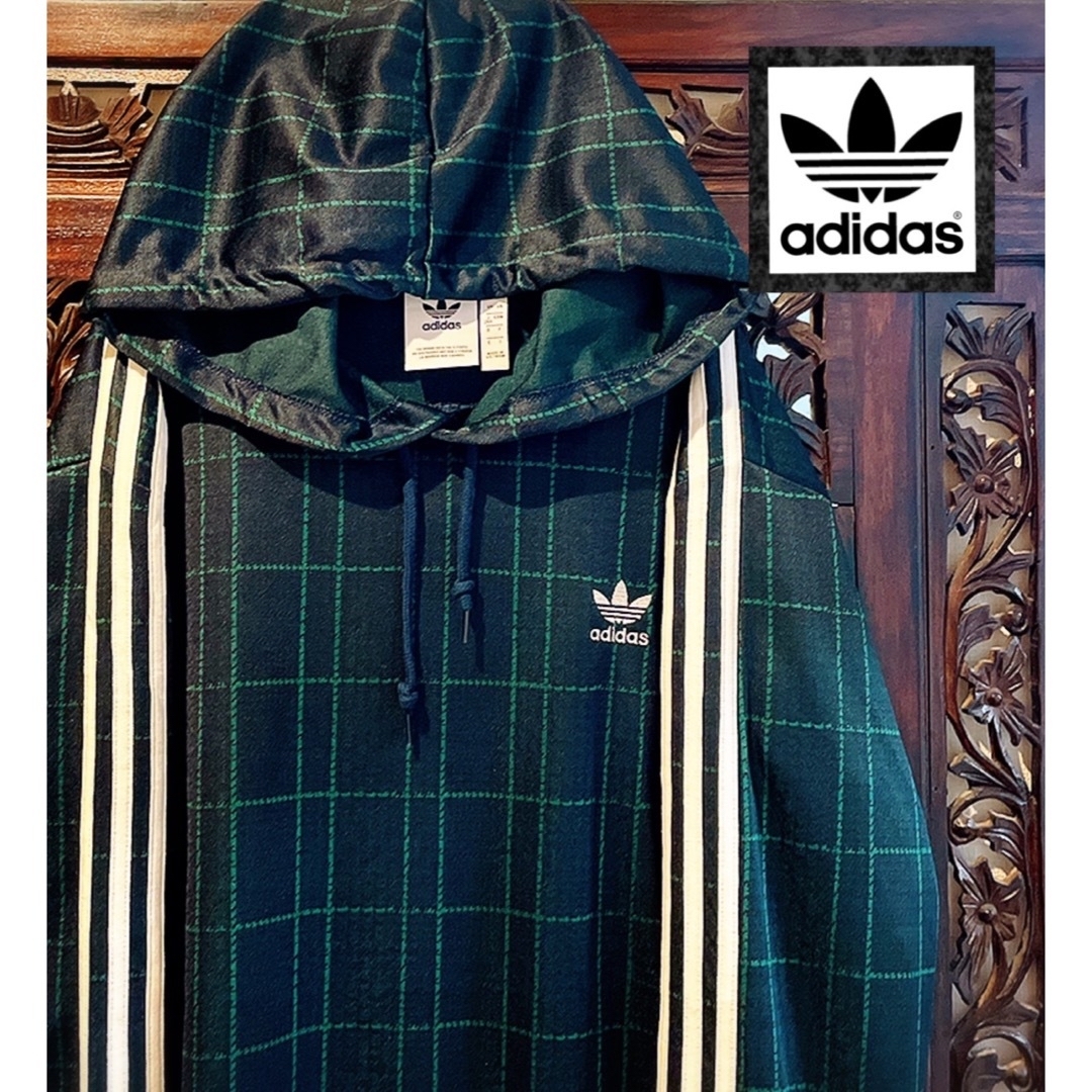adidas - アディダス オリジナルス 希少 チェック柄 パーカー adidas - アディダス オリジナルス 希少 チェック柄 パーカー