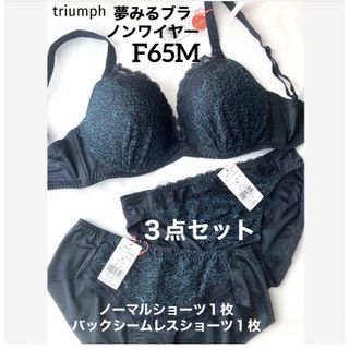 ワコール(Wacoal)の【新品タグ付】triumphペアショーツ２枚付き❤︎F65M（定価¥7,249）(ブラ&ショーツセット)