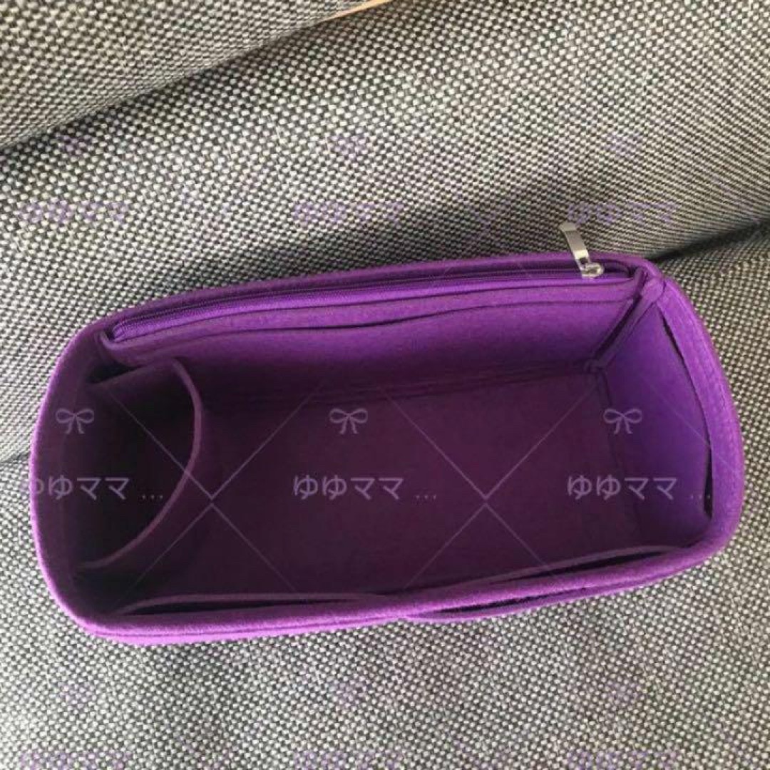 新品バッグインバッグガーデンパーティーPM用インナーバッグ 紫系アネモネ 色
