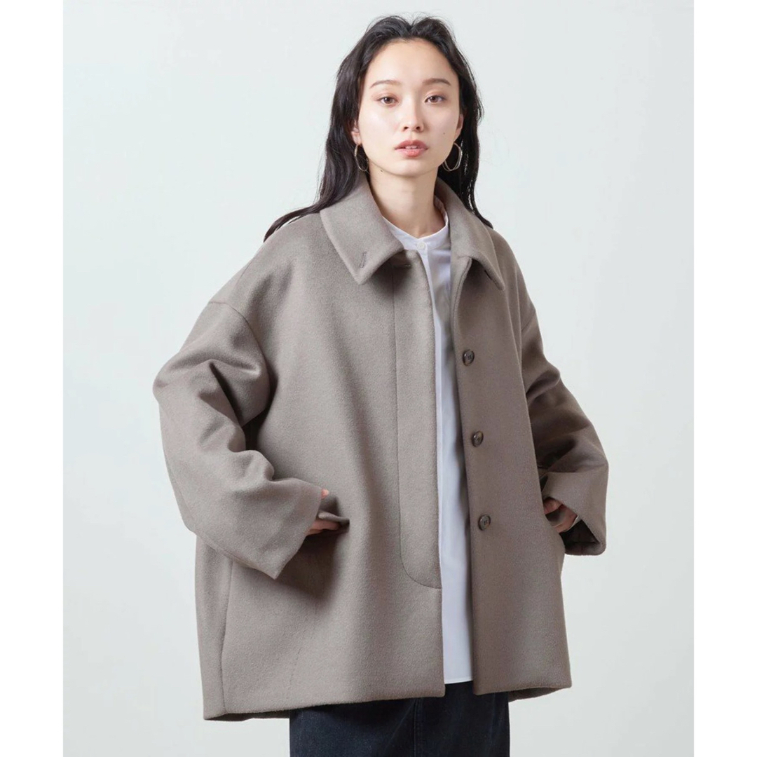 <MARW UNITED ARROWS>コクーン コート　モカ36ピーコート