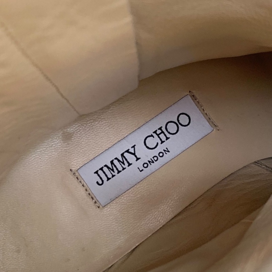 ジミーチュウ JIMMY CHOO ブーツ ショートブーツ 靴 シューズ レザー ブラック 黒 ミドルブーツ ベルトヒール