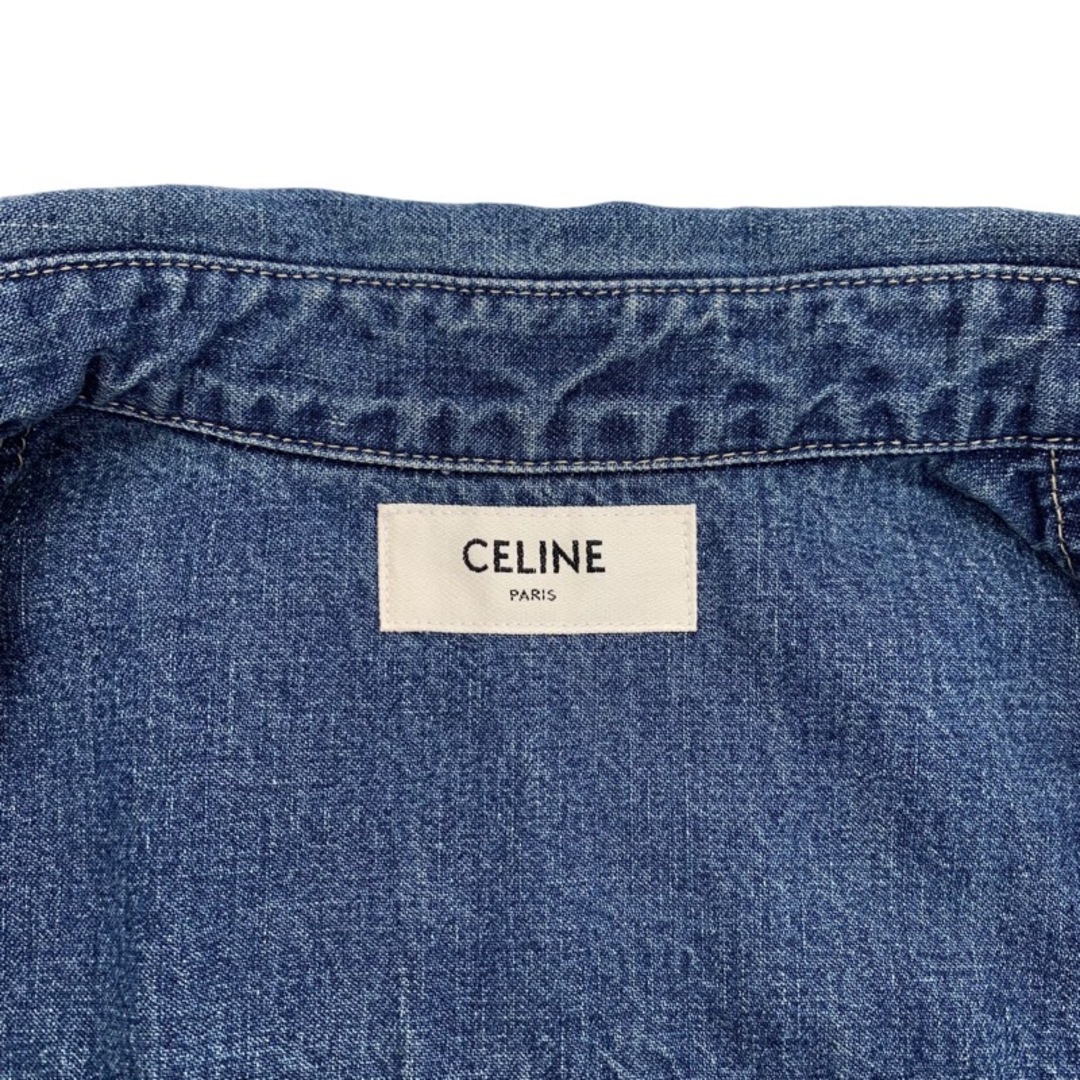 celine - セリーヌ CELINE トップス コットン ブルー トリオンフ