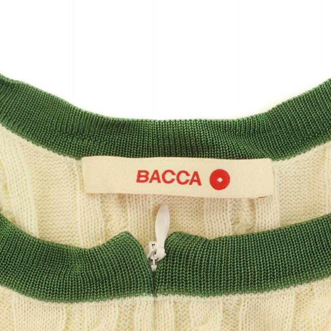 BACCA バッカ カーディガン S 黄緑