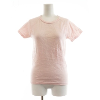 ハリウッドランチマーケット(HOLLYWOOD RANCH MARKET)のハリウッドランチマーケット Tシャツ カットソー 半袖 ロゴ刺繍 1 S ピンク(Tシャツ(半袖/袖なし))