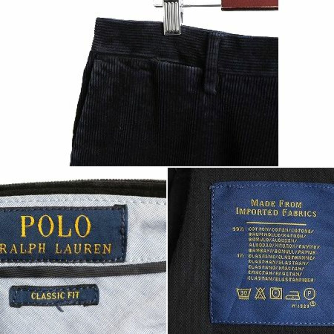 Ralph Lauren - ポロ ラルフローレン 太畝 コーデュロイパンツ 38 黒