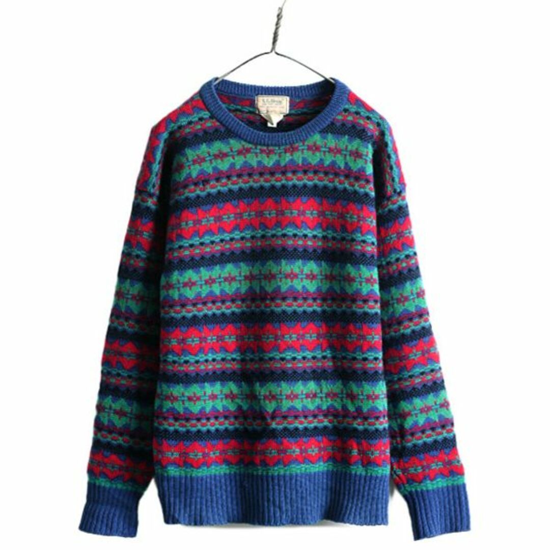 売り切れ必至! エルエルビーン 80s - L.L.Bean ネイティブ柄 ニット ウール 男性用
