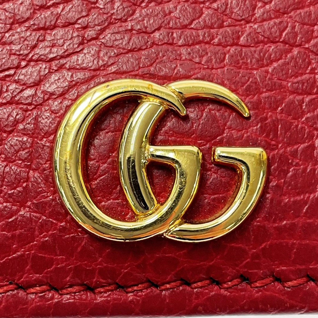 Gucci - GUCCI グッチ マーモント 574804 レッド カードケース パス 