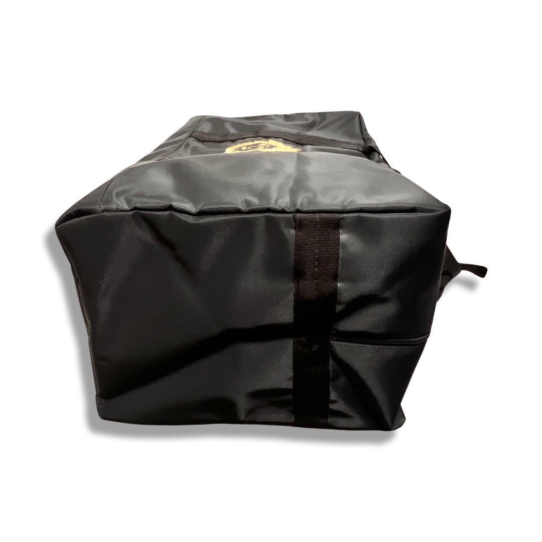 Gianni Versace(ジャンニヴェルサーチ)のGIANNI VERSACE COUTURE ジャンニヴェルサーチ クチュール メデューサ刺繍 ナイロン ボストンバッグ ブラック 大型 メンズのバッグ(ボストンバッグ)の商品写真