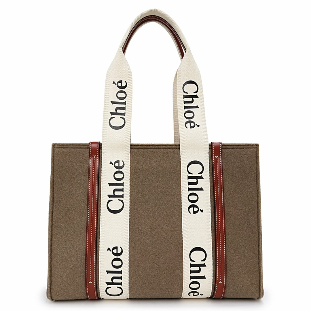 Chloe - クロエ WOODY ミディアム トートバッグ シャイニーカーフ