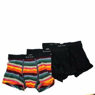 ポールスミス(Paul Smith)のボクサーパンツ ポールスミス 9143PK  3枚セット ブラック ×マルチ Mサイズ(ボクサーパンツ)