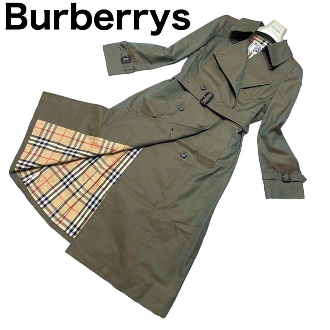 BURBERRY - 美品 Burberrys トレンチコート ロング丈 光沢 玉虫色 ノバ ...