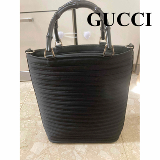 グッチ(Gucci)の【ゲリラ値下げ中】GUCCI バンブートート 黒(トートバッグ)