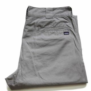 パタゴニア(patagonia)の00s patagoniaパタゴニア オーガニックコットンパンツ GRV 33★オールド アウトドア キャンプ ロゴ トラウザーズ グレー(その他)