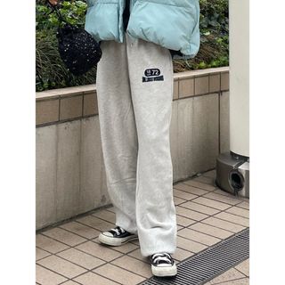 Ungrid - Ungrid ロゴルーズスウェットパンツ グレー 完売品の通販