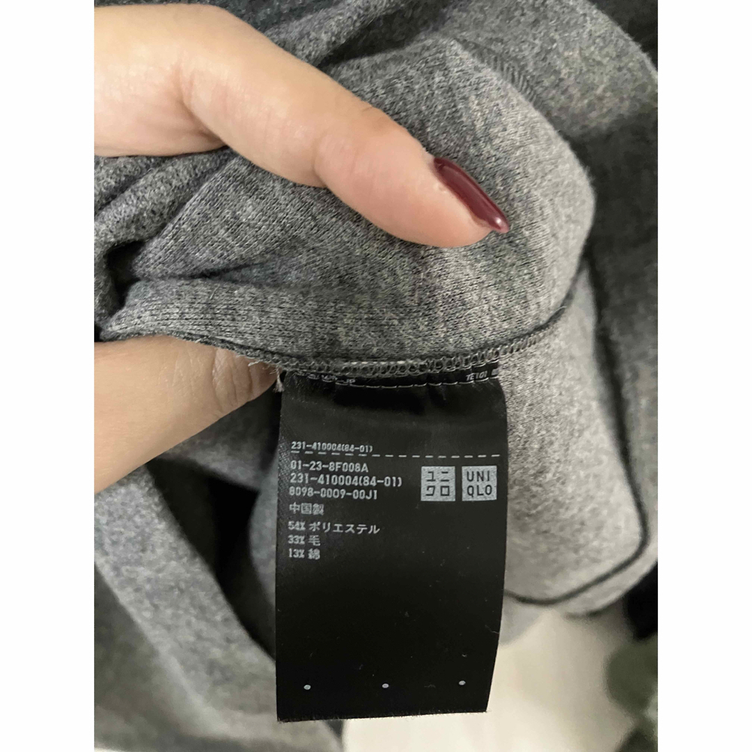 UNIQLO(ユニクロ)の【美品】UNIQLO ウールブレンドプルオーバー(長袖) Mサイズ レディースのトップス(ニット/セーター)の商品写真