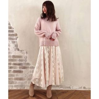 マジェスティックレゴン(MAJESTIC LEGON)の【1週間限定値下げ中】Majestic Legon 新品❤︎レーススカート(ロングスカート)