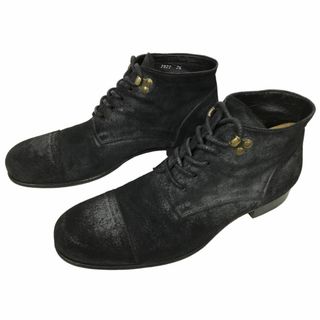 DOLCE&GABBANA / ドルチェ & ガッバーナ ◆ジョッパーブーツ/スエードレザー/ヴィンテージ加工/ブラック/UK8.5 2870 【メンズ/MEN/男性/ボーイズ/紳士】【靴/クツ/シューズ/SHOES】 メンズファッション  [0220307606]