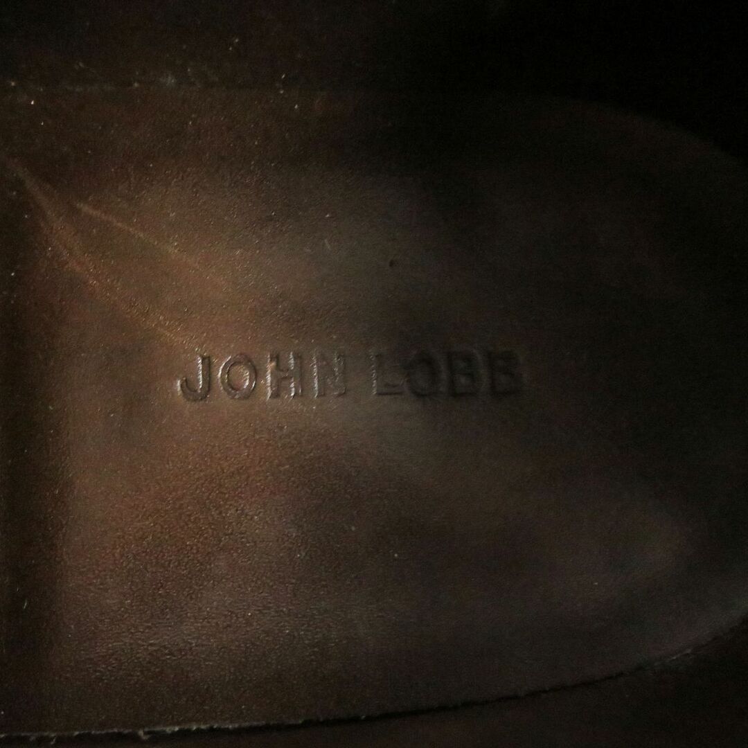 美品□JOHN LOBB/ジョンロブ EMBER/エンバー LAST 7000 ウィングチップ ダブルモンクストラップ レザーシューズ ブラウン 6 イングランド製