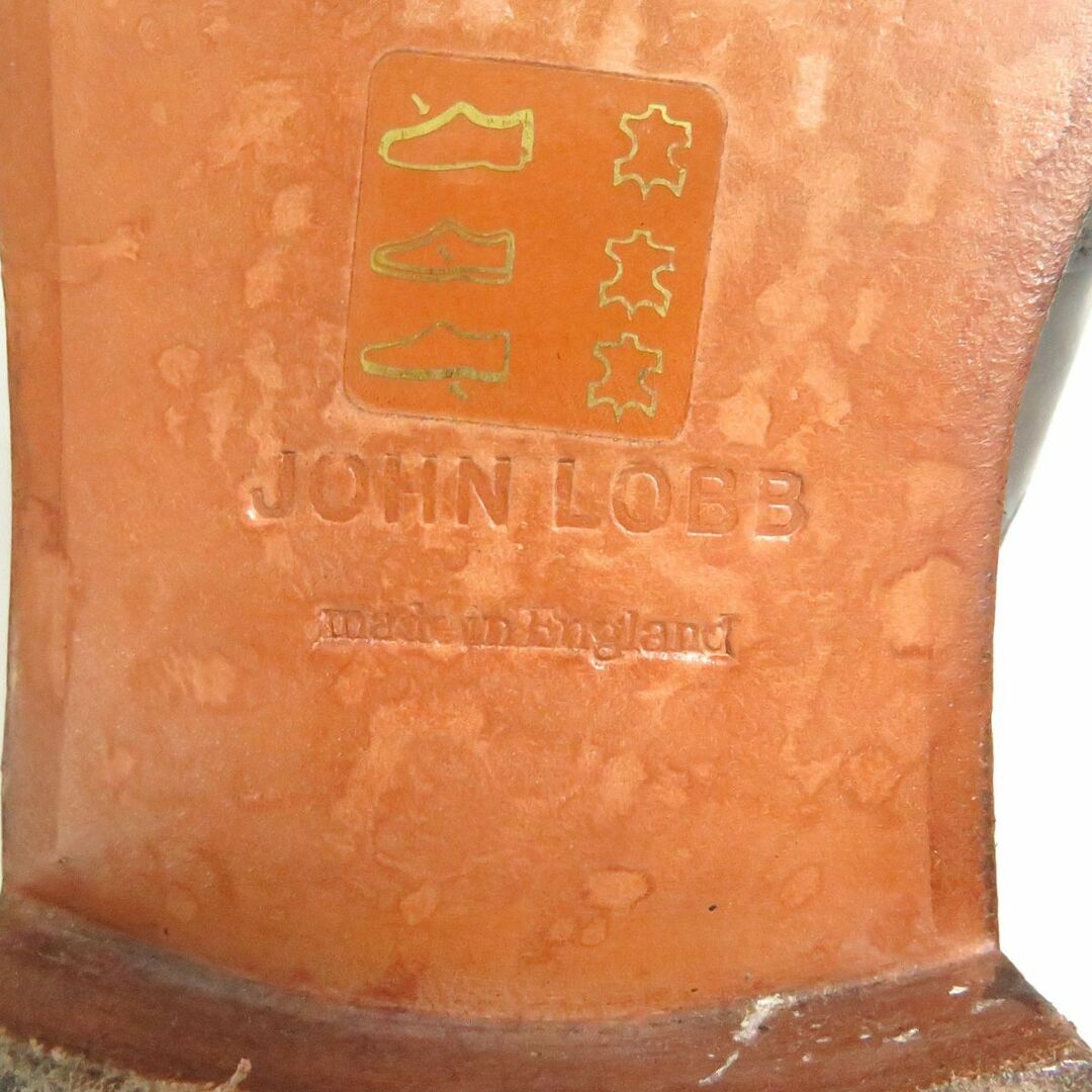 美品□JOHN LOBB/ジョンロブ EMBER/エンバー LAST 7000 ウィングチップ ダブルモンクストラップ レザーシューズ ブラウン 6 イングランド製