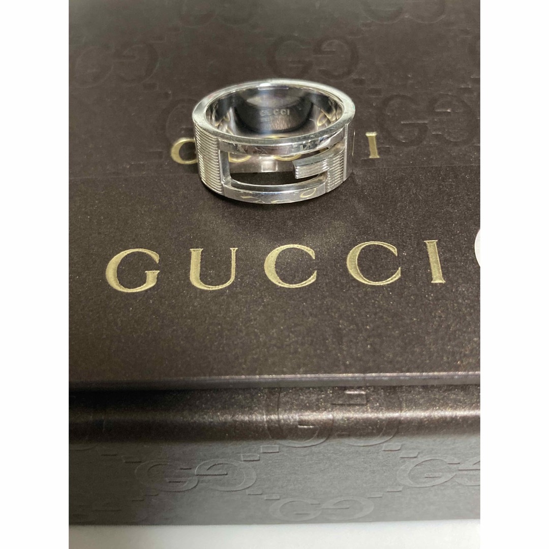 Gucci(グッチ)のグッチ GUCCI リング 指輪 オープンG ｼﾙﾊﾞｰAg925 #15 メンズのアクセサリー(リング(指輪))の商品写真