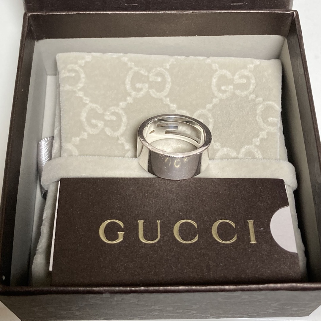 Gucci(グッチ)のグッチ GUCCI リング 指輪 オープンG ｼﾙﾊﾞｰAg925 #15 メンズのアクセサリー(リング(指輪))の商品写真