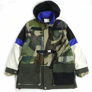 サカイ × カウズ sacai × KAWS シースルー ワイド ジャケット中綿ポリエステル100％