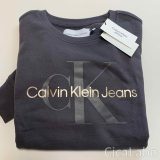 カルバンクライン(Calvin Klein)の【新品】カルバンクライン ジーンズ スウェット トレーナー ダークグレー XS(トレーナー/スウェット)