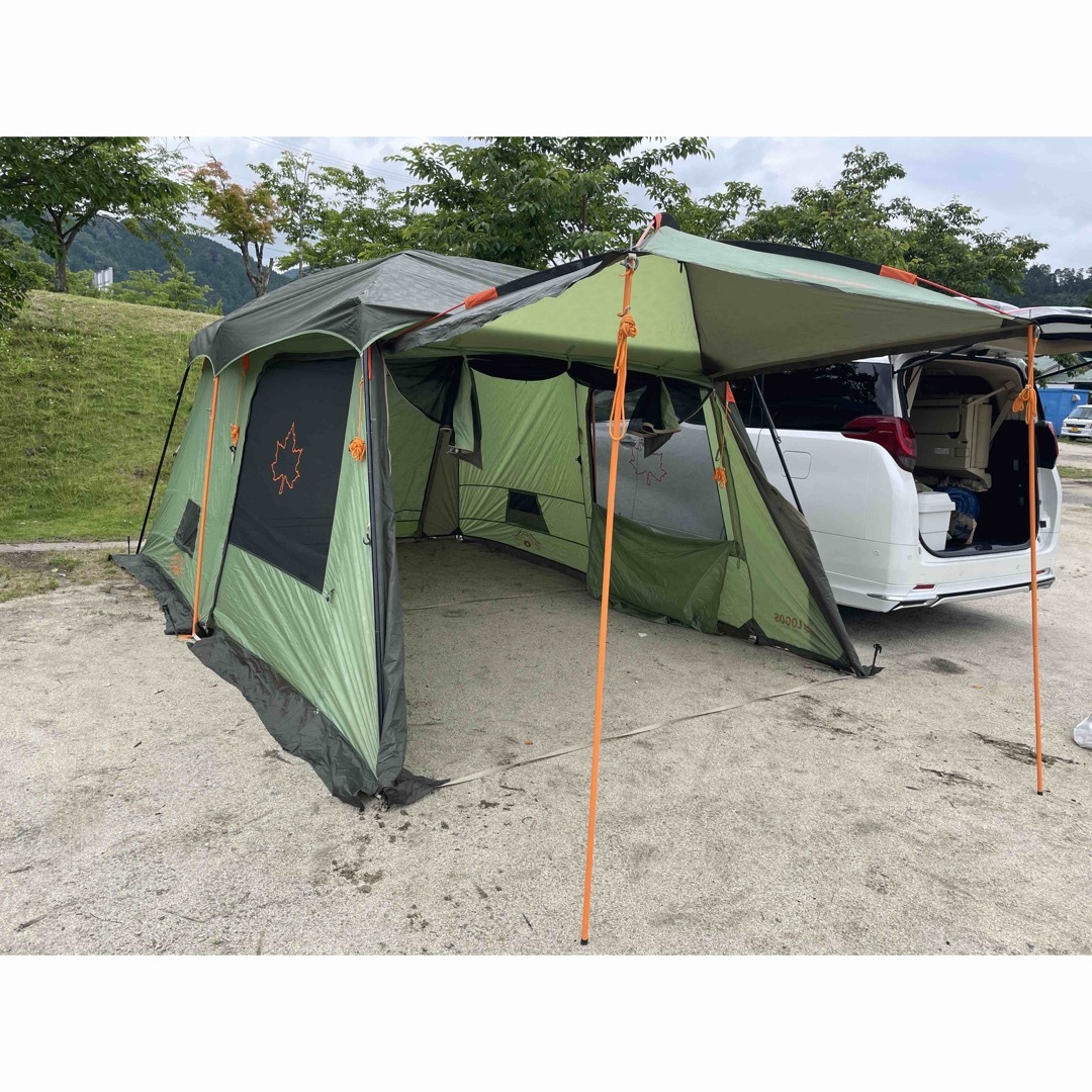 ロゴス2ルームテント ネオスパネルドゥーブルL グラウンドシート付き | フリマアプリ ラクマ