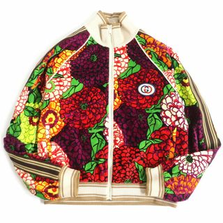 グッチ(Gucci)の未使用品□21SS グッチ×ケン・スコット 645221 フローラル 総柄 インターロッキングG ベロア トラックジャケット/ブルゾン マルチ S 正規(その他)