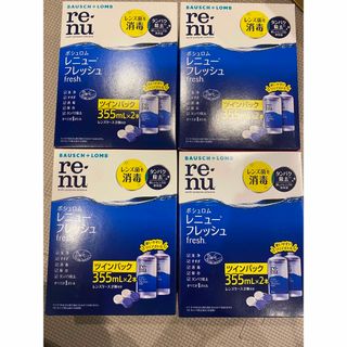 ボシュロム(BAUSCH LOMB)のコンタクト洗浄液 レニューフレッシュ （355ml×2本）×4箱(その他)