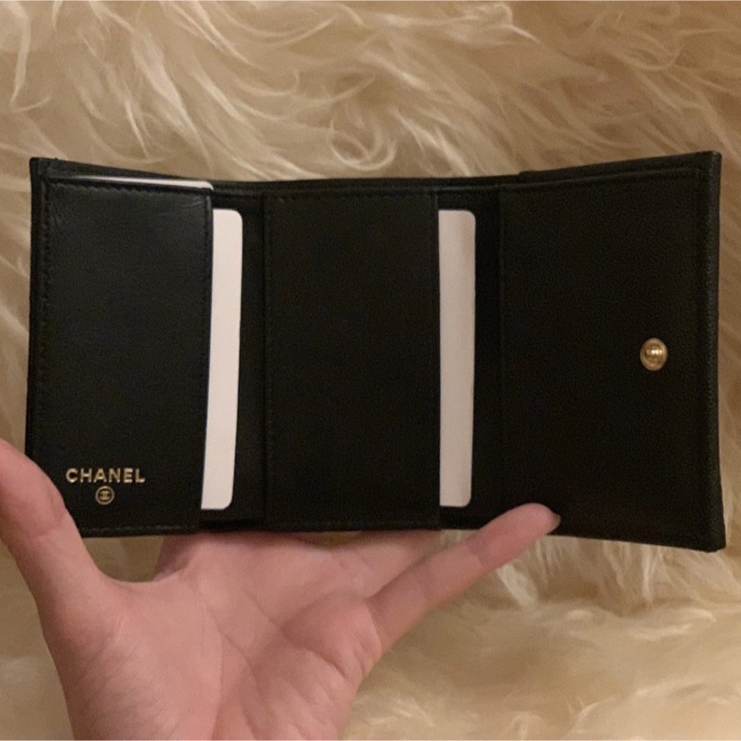 CHANEL - 【正規品】CHANEL マトラッセ三つ折りミニ財布 の通販 by 