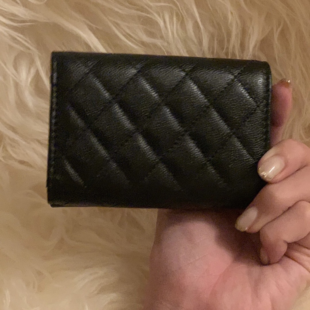 CHANEL(シャネル)の【正規品】CHANEL マトラッセ三つ折りミニ財布　 レディースのファッション小物(財布)の商品写真