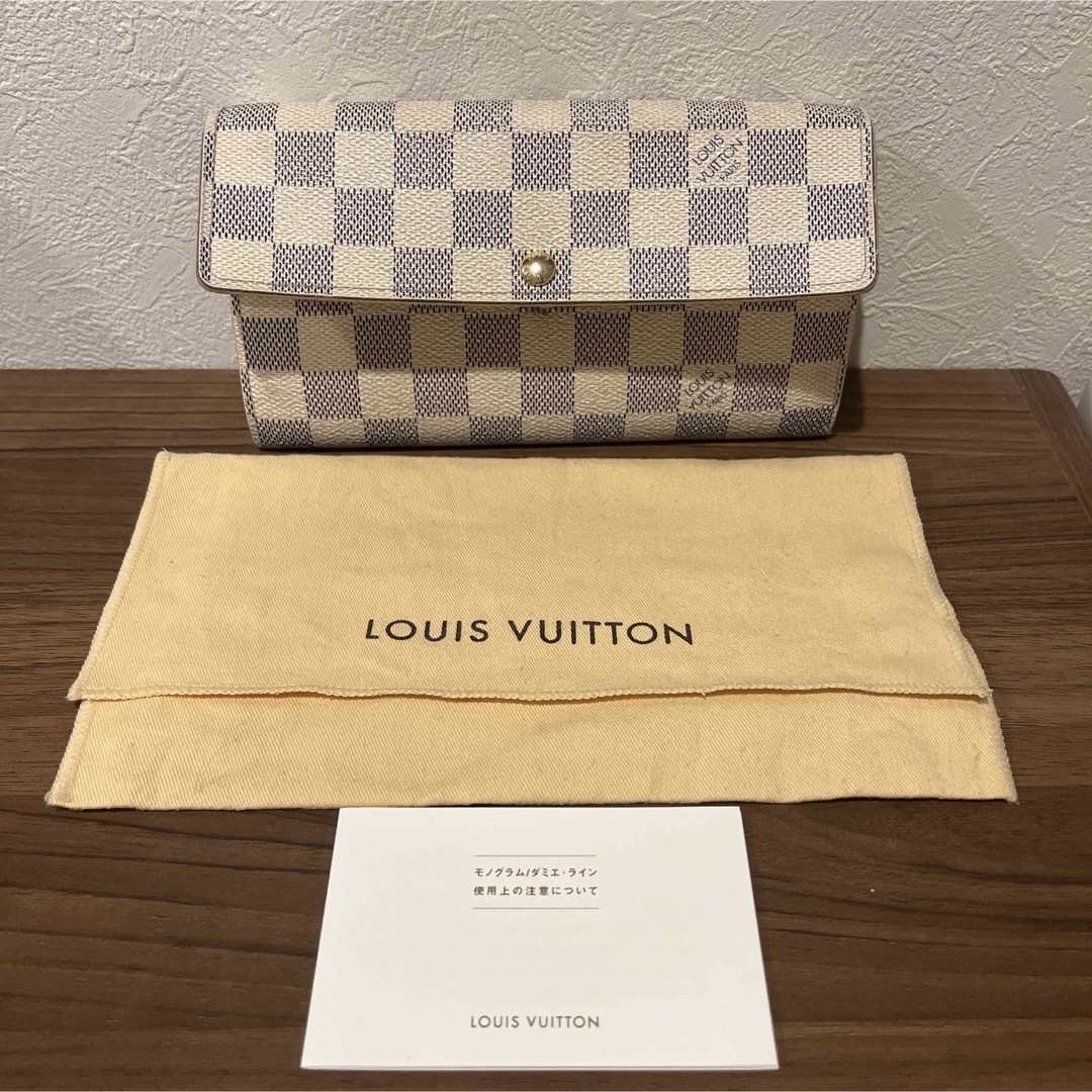 LOUIS VUITTON - ルイヴィトン ダミエ アズール ポルトホイユ 長財布