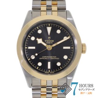 チュードル(Tudor)の【118321】TUDOR チュードル  79663 ブラックベイ ブラックダイヤル YG/SS 自動巻き ギャランティーカード 純正ボックス 腕時計 時計 WATCH メンズ 男性 男 紳士【中古】(腕時計(アナログ))