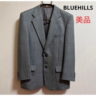 BLUEHILLS 美品 テーラードジャケット スーツ グレー(テーラードジャケット)