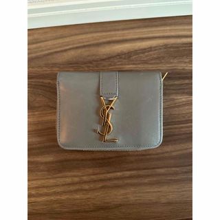 イヴサンローラン(Yves Saint Laurent)のYSL グレージュ　ミニ財布(財布)