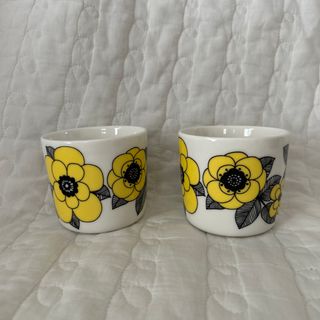 お値下げ  marimekko Lokki ラテマグ 黄色 ペア 未使用